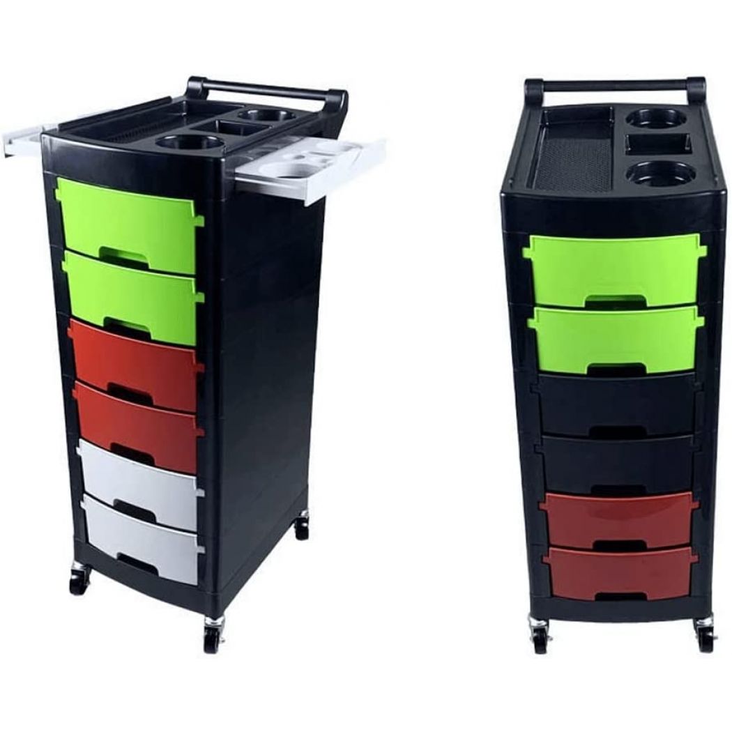 Salon Trolley Cart with 6 Drawers Beauty Storage Organizer